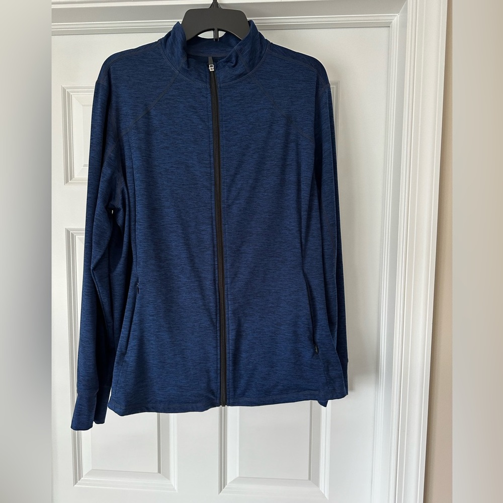 Amazon essentials zip athletic/running jacket.  Xxl